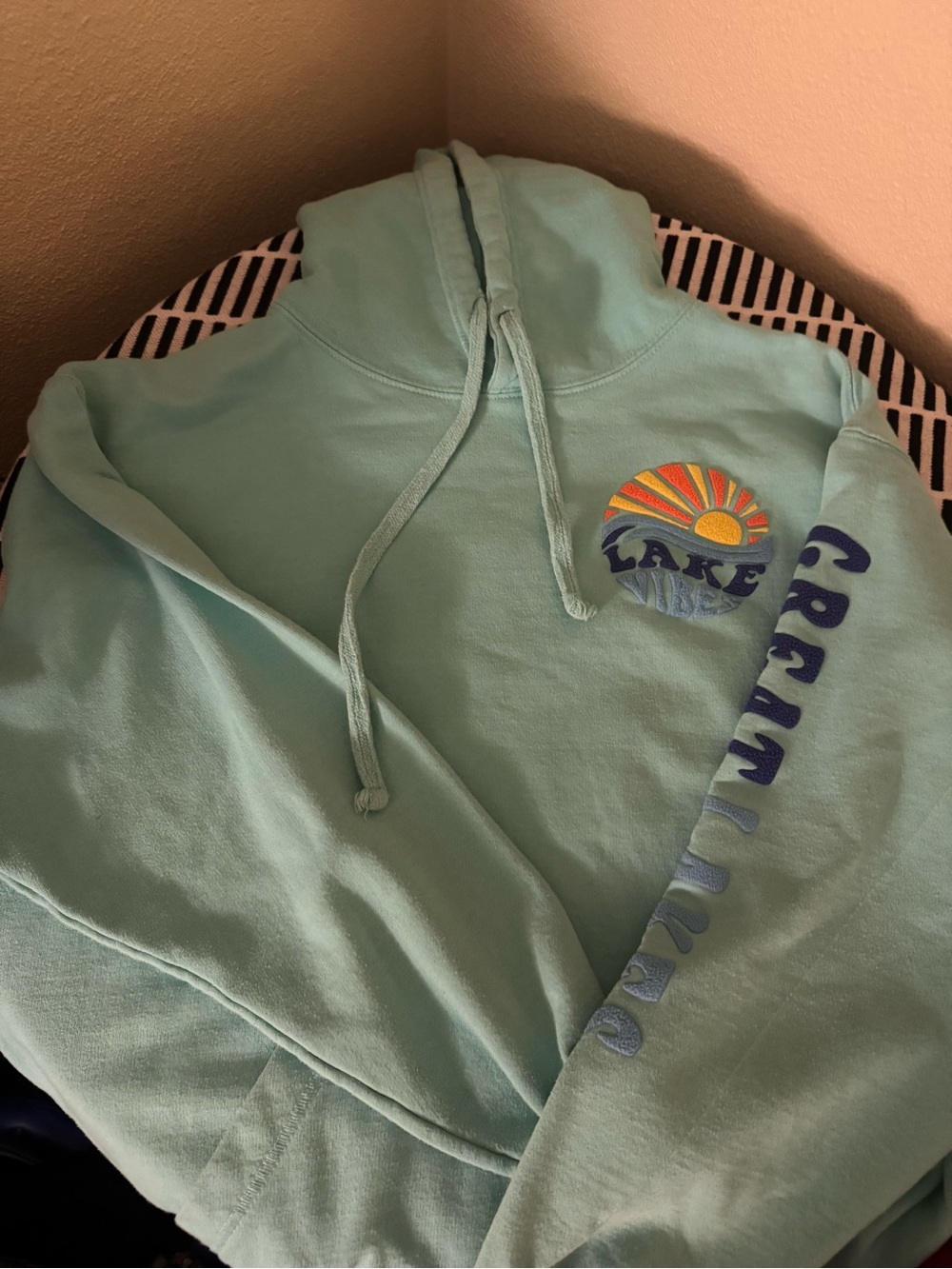 Lake Vibes Teal Hoodie Sweatshirt